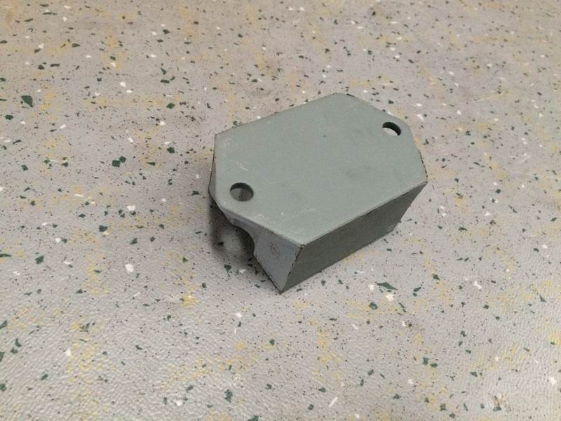 Powertrain suspension rubber pad, B structure, stiffness 1200, thickness 46