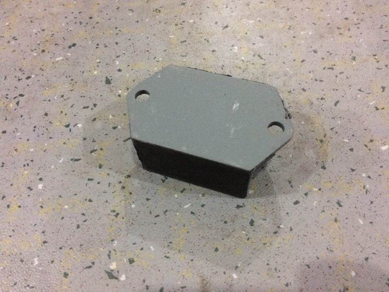 Powertrain suspension rubber pad, B structure, stiffness 950, thickness 46-1