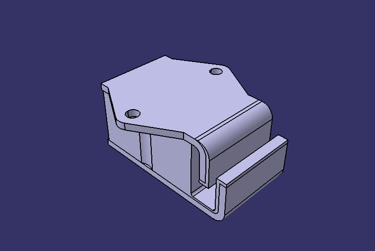 Engine suspension rubber pad, C structure, stiffness 650