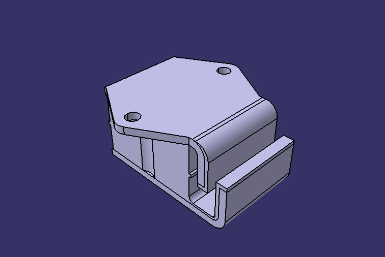 Powertrain suspension rubber pad, C structure, stiffness 550, thickness 62