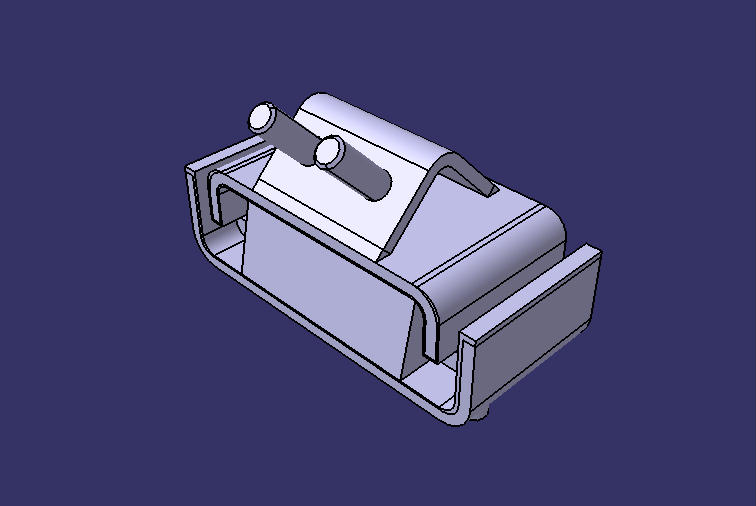 Engine suspension rubber pad, G structure, stiffness 800