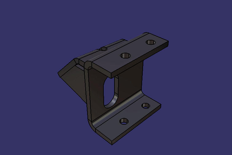 Нижний кронштейн подвески трансмиссии (конструкция типа В)
