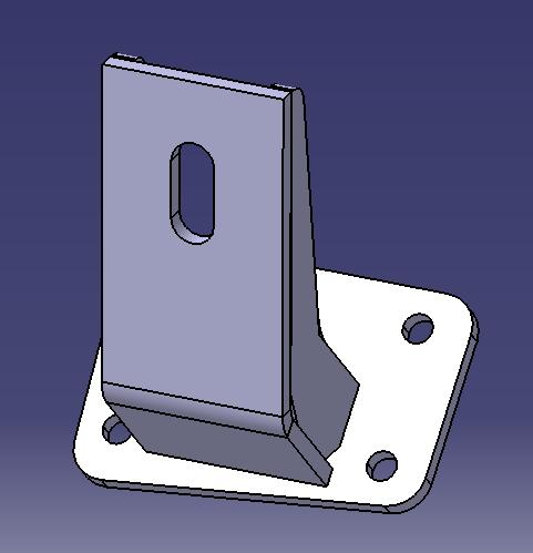 Engine suspension lower bracket, right front, 0, 19*45