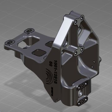 Compressor bracket, WP10, dual V-1