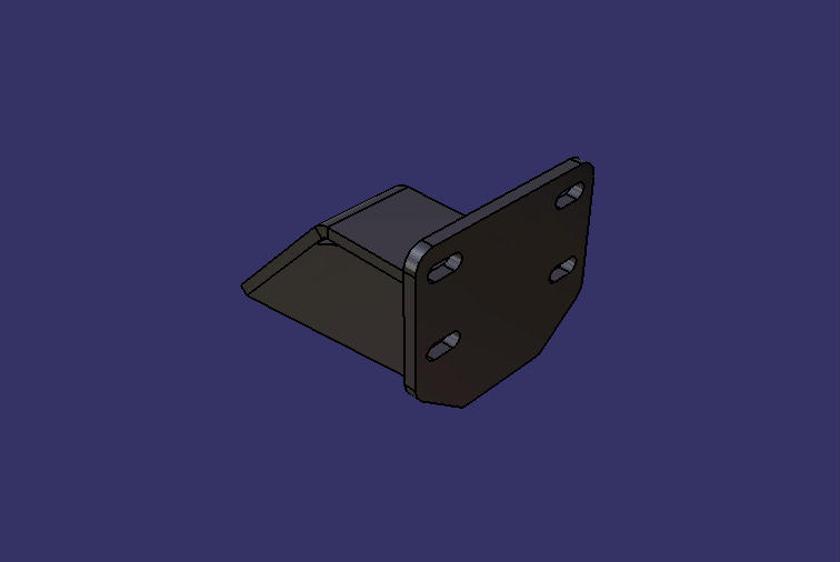 Drive motor suspended lower bracket