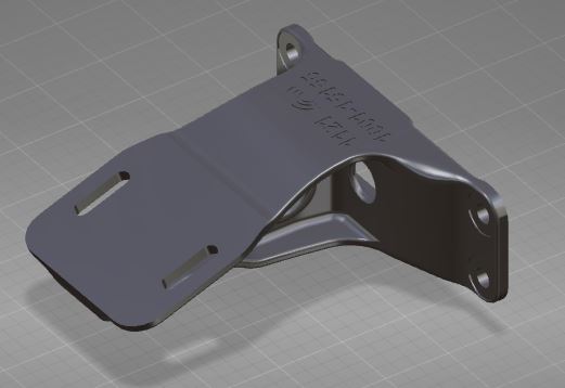 Нижний кронштейн подвески двигателя, левый нижний, 90mm , 11mm