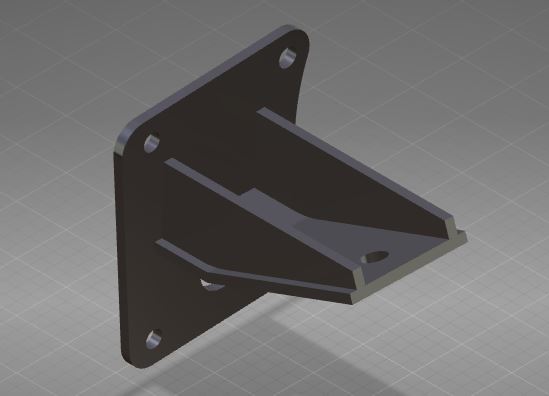 Engine suspension upper bracket, 20 degrees, front suspension right