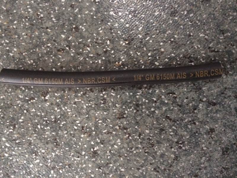 Engine coolant overflow hose