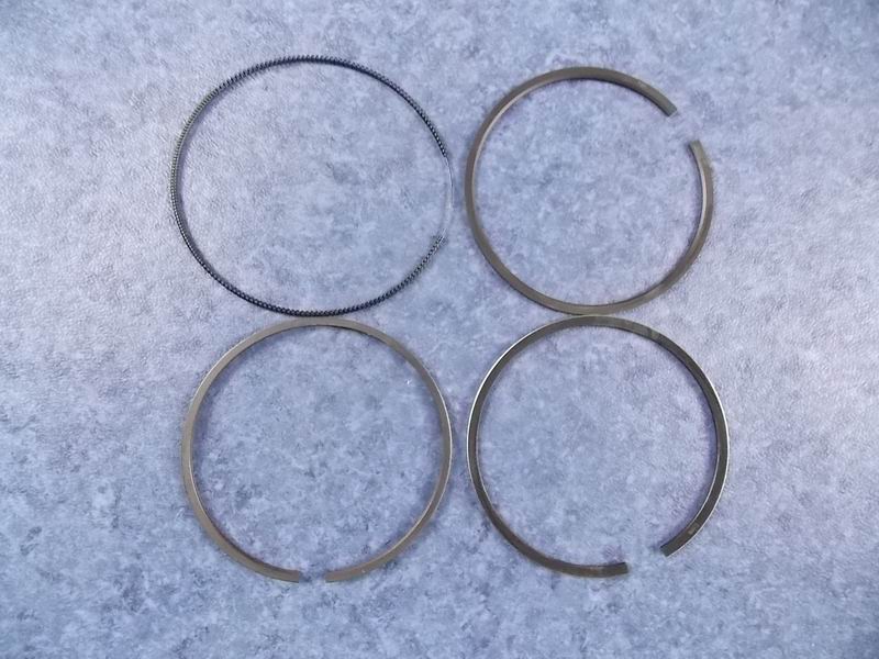 Piston ring; single cylinder group; contains 3 pieces