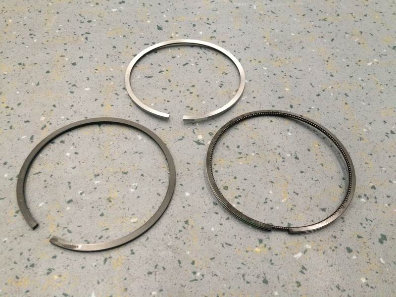Piston ring; single cylinder group; contains 3 pieces