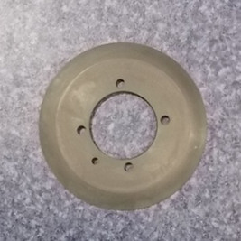 Crankshaft front half-slot pulley; used in conjunction with 1005-01371