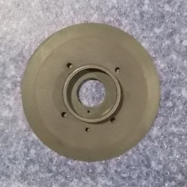 Crankshaft rear half-slot pulley; used in conjunction with 1005-01370