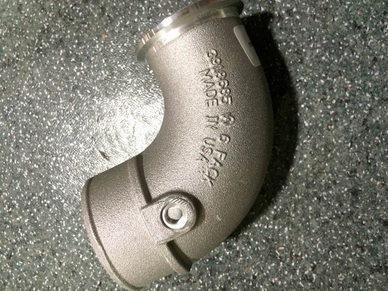 Impeller air outlet pipe