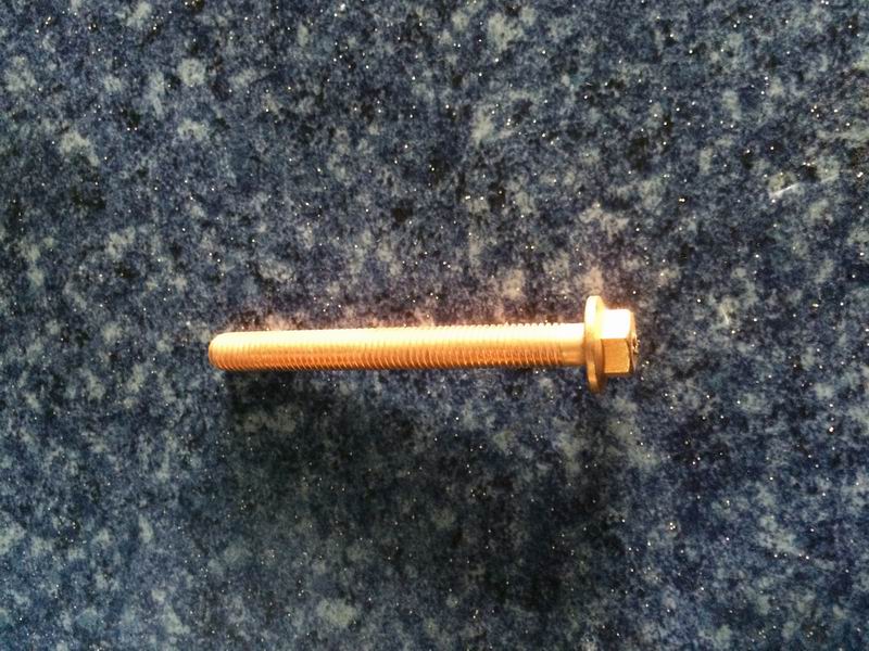 Exhaust pipe tightening bolt; screw length 91