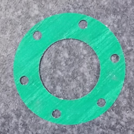 Supercharger exhaust port gasket; round