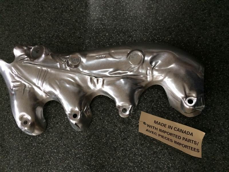 Теплозащитный экран выпускного коллектора; левый