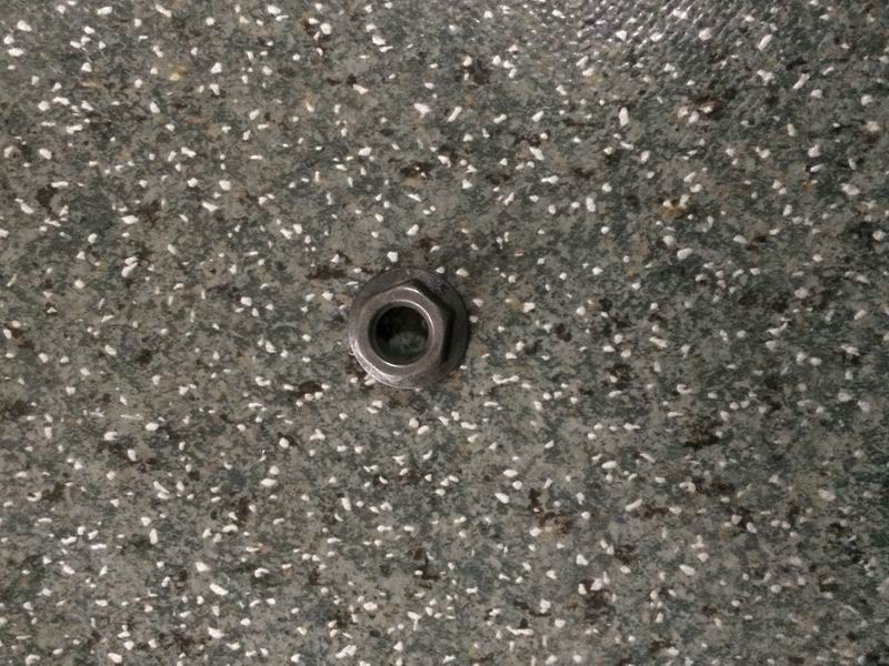 Exhaust pipe installation nut