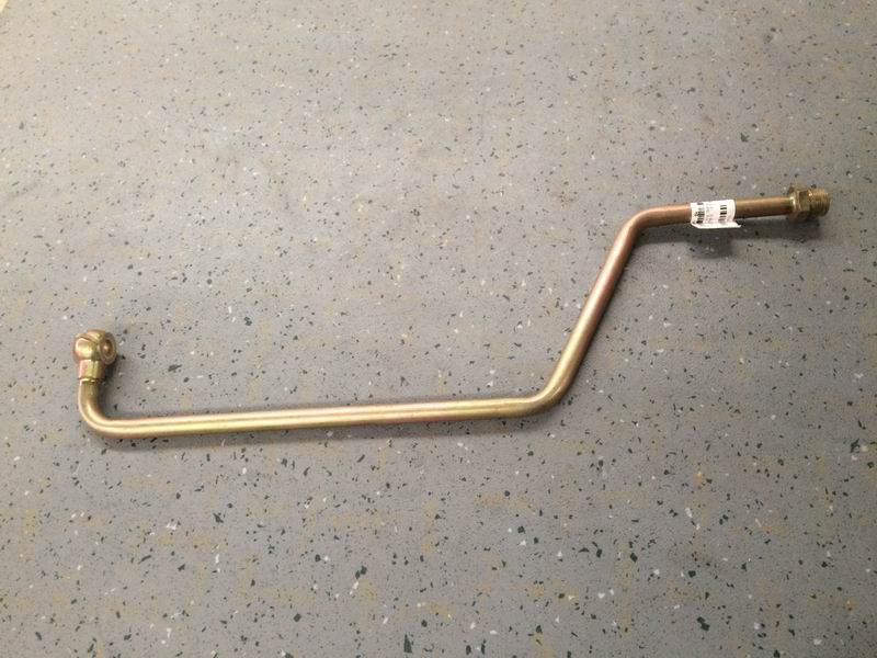 Fuel oil inlet pipe; coarse filter