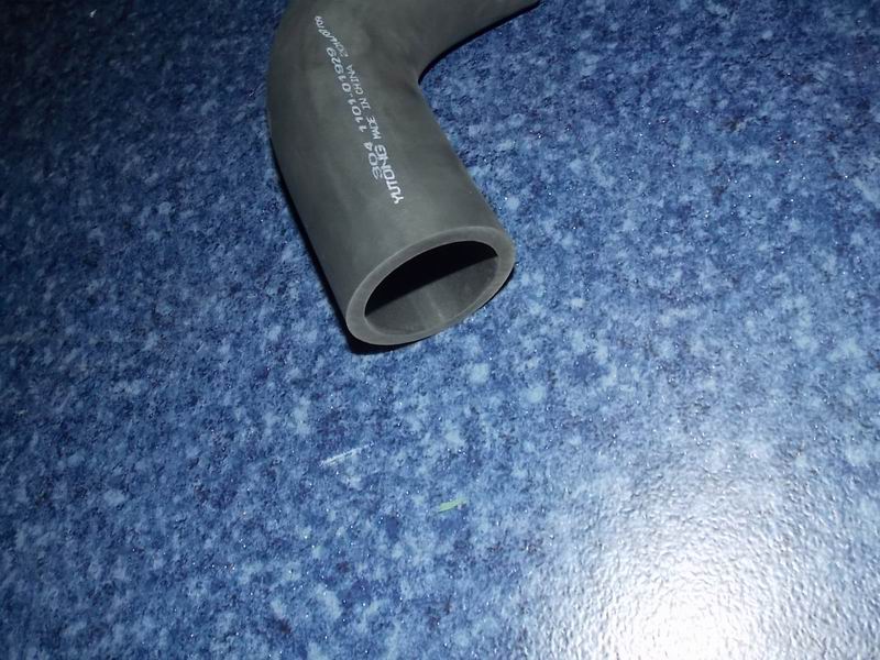 Multi-fuel tank connection hose, Φ50, 140+101, right angle