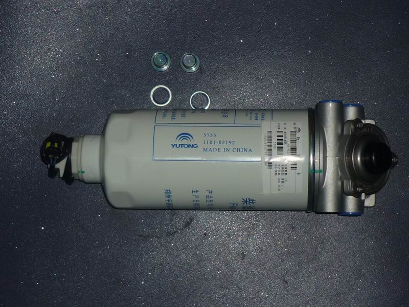 Fuel filter, 420L/h, 10μm, manual pump oil