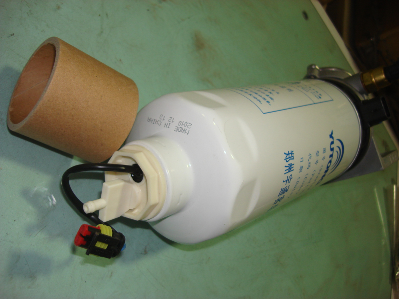 Fuel filter, 420L/h, 10μm, manual pump oil