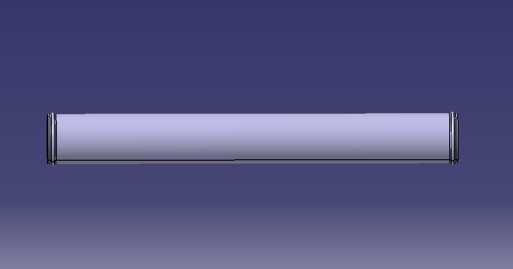 Oil tank connection steel pipe (Φ50, L=408)