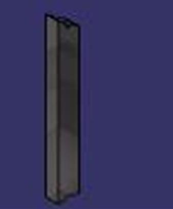 Support profile on the fuel tank (rear)