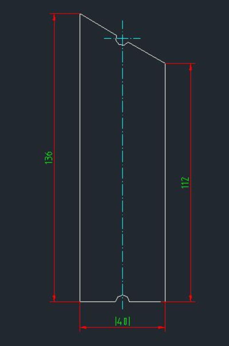 D Односторонний скошенный прямой профиль ( 126 )