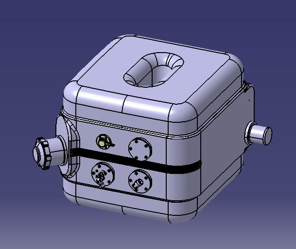 Fuel tank, 100L, L520H545W450, A1TM