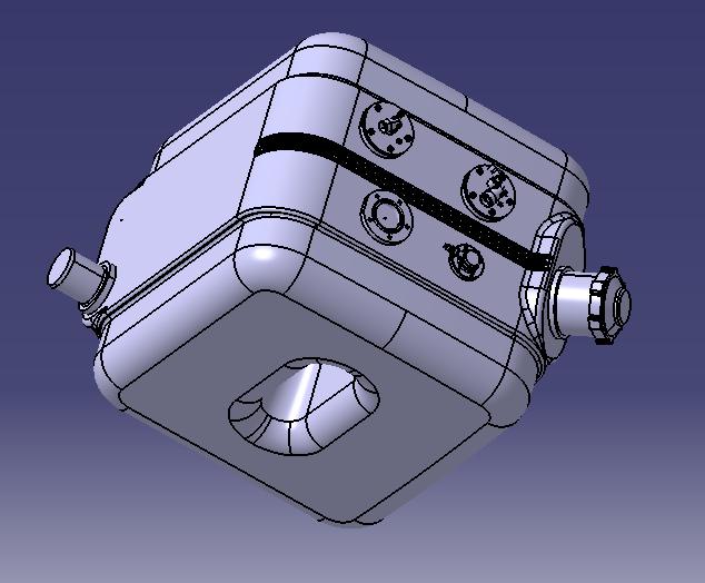 Fuel tank, 100L, L520H545W450, A1TM/66