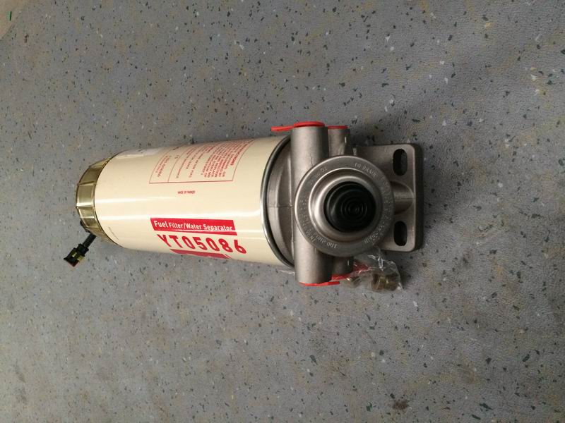 Fuel filter, 454L/h, 30μm, manual pump oil-1