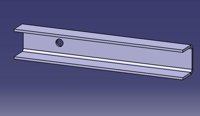 Oil tank bracket (U-shaped piece L=293)