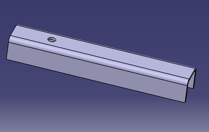 Oil tank bracket (U-shaped piece L=293)-1