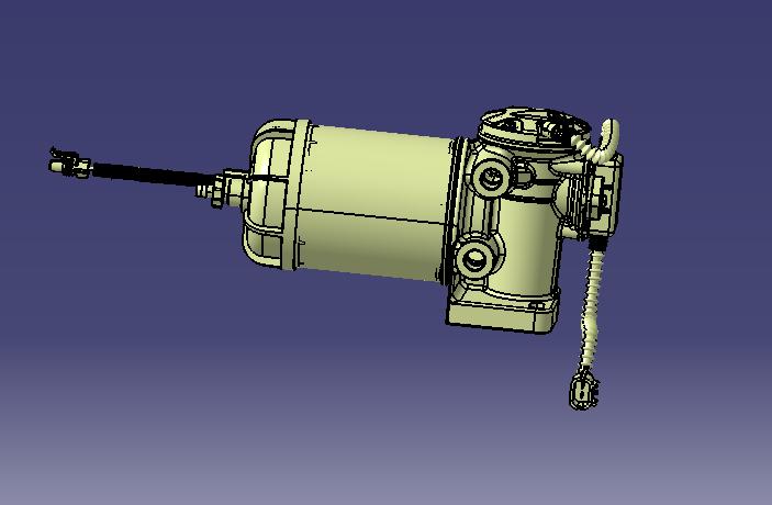 燃油滤清器,227L/h,10μm,电动泵油