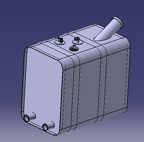 Fuel tank, 140L, L680H600W410, B1