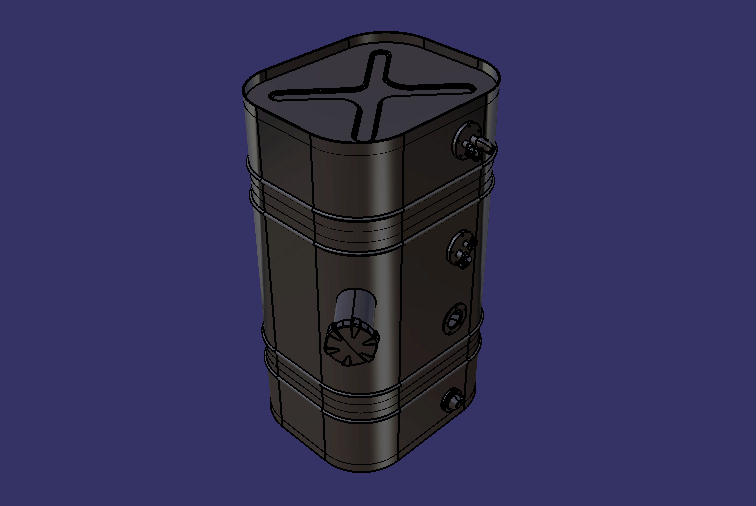 Fuel tank, 140L, L870H400W480, A0/66