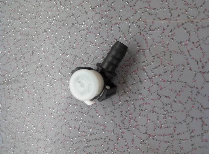 Oil return quick plug connector; straight