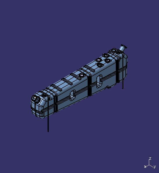 Fuel tank, 260L, L2243H605W315, B0/66