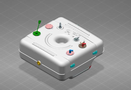 Fuel tank, 75L, L670H280W652, B0/66