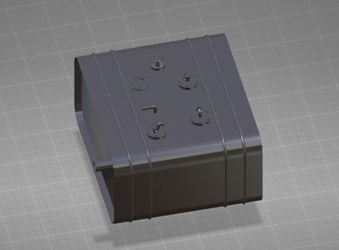 Fuel tank, 90L, L550H320W630, B0/66-1