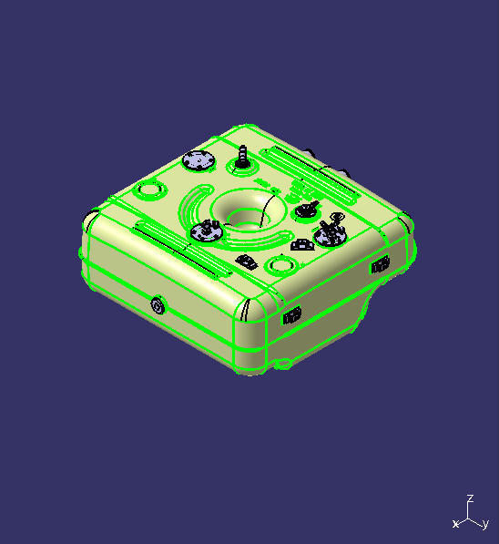 Топливный бак, 75L, L670H280W652, B0/66