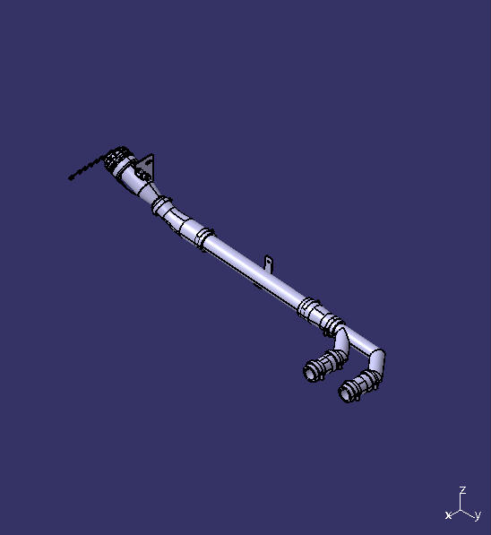 Fuel tank refueling pipe