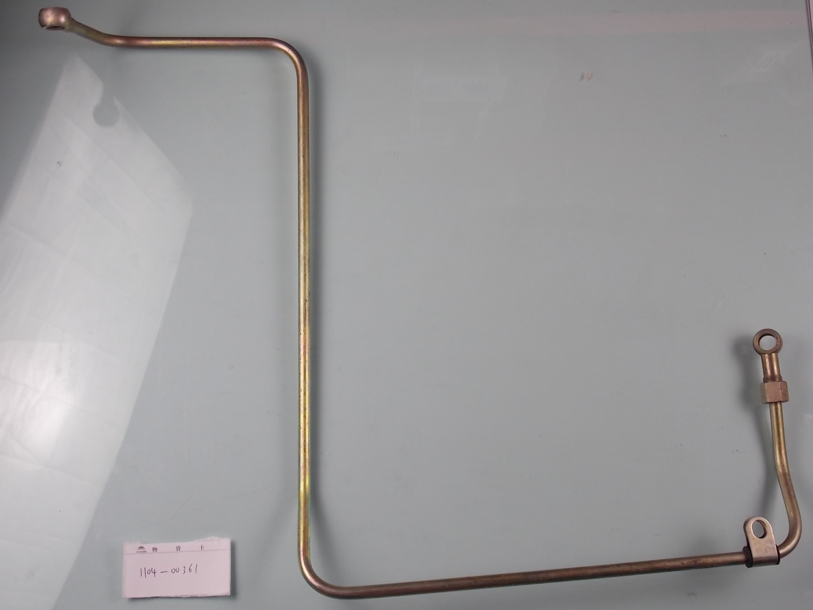 Fuel oil pipeline; oil pump to external hand oil pump