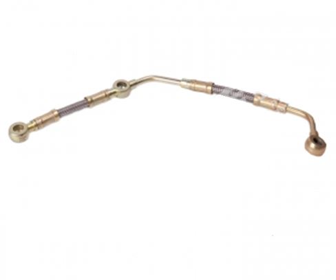 Engine oil inlet pipe-fuel injection pump