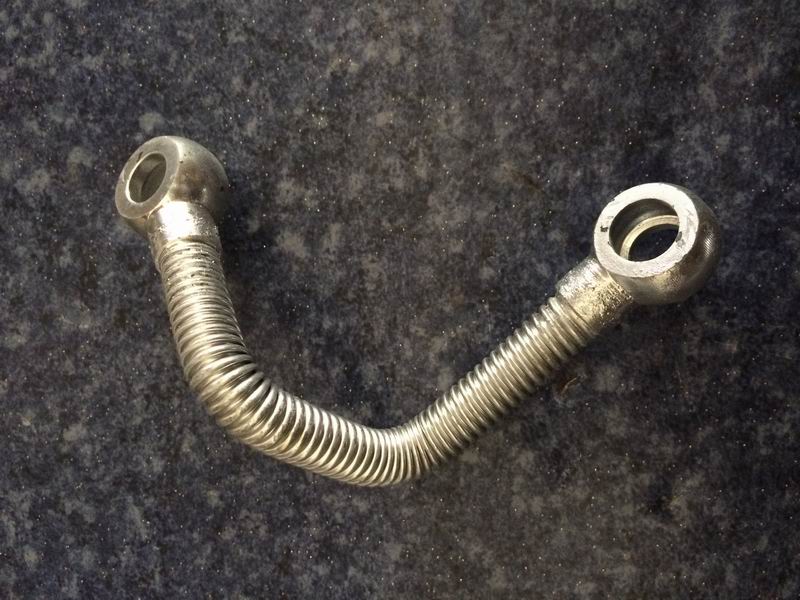 Oil inlet pipe assembly-filter to oil injection pump