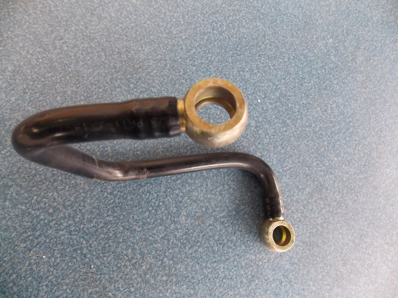 Fuel oil pipe; gear pump to fine filter