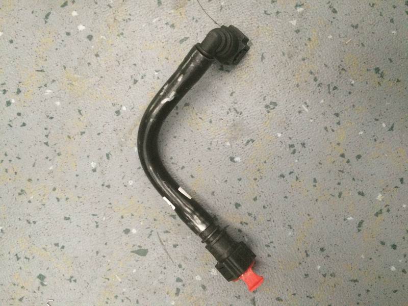 Fuel oil pipe; control connector to gear pump