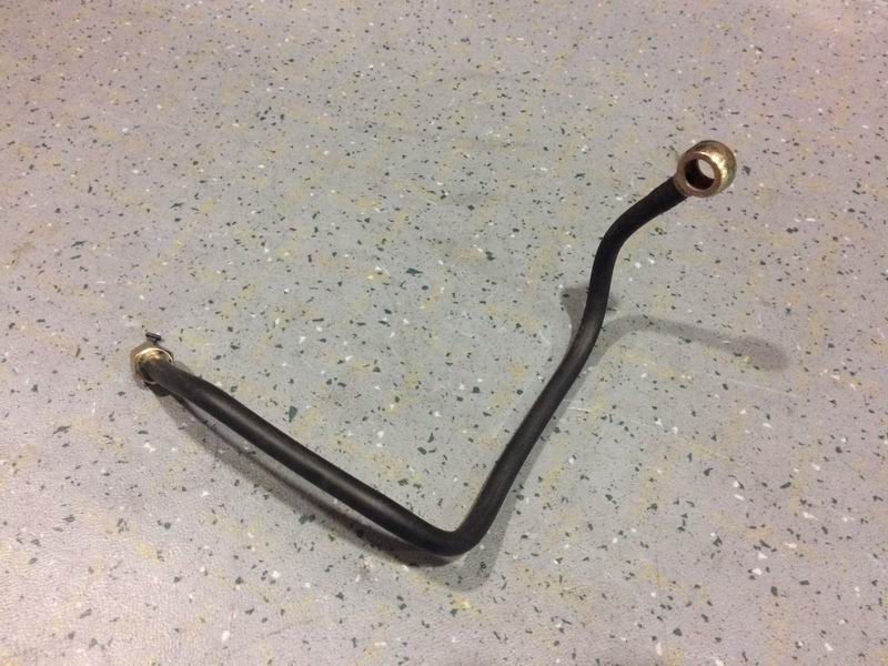 Diesel filter oil inlet pipe; oil transfer pump to diesel fixture-1