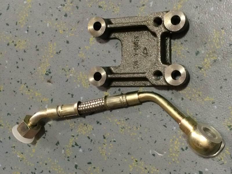 Diesel filter to oil injection pump oil pipe