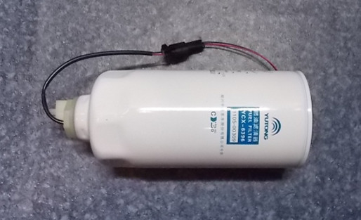 Filter element for fuel fine filter (with wire and sensor)